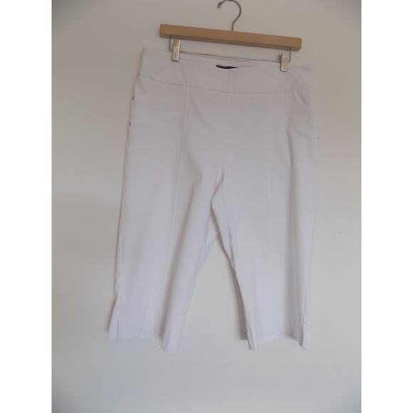 Rekucci white capri pants petite size 14P - Picture 3 of 8
